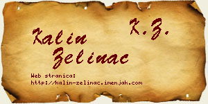 Kalin Zelinac vizit kartica